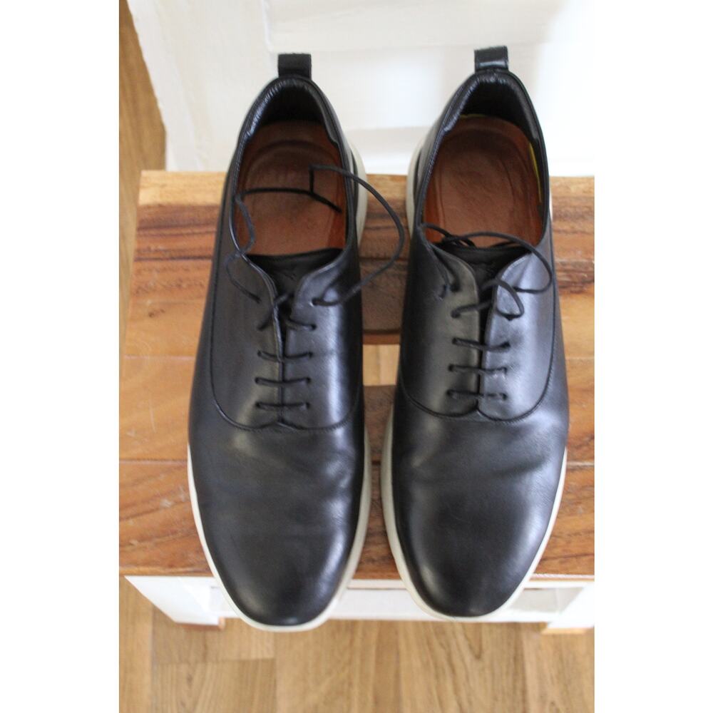 Men's Wolf and Shepherd Crossover Longwing Black Calfskin Leather